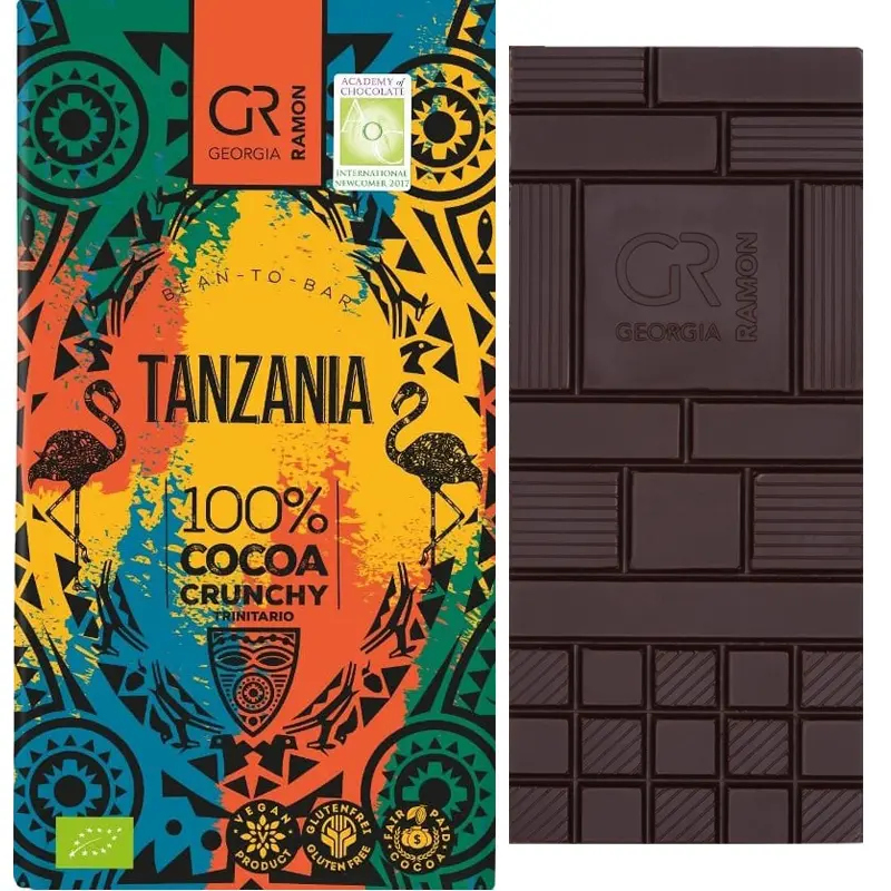 Tanzania Schokolade von Georgia Ramon mit  100% Kakaomasse