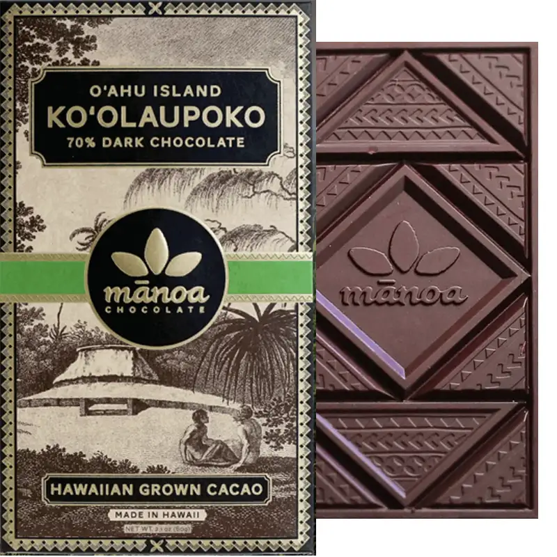 MANOA | Dunkle Schokolade »Ko'olaupoko O'ahu Island« 70% | 50g MHD 23.10.2025 MANOA | Dunkle Schokolade »Ko'olaupoko O'ahu Island« 70% | 50g MHD 23.10.2025