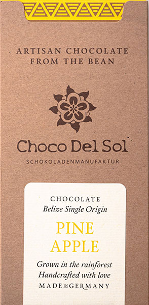 CHOCO DEL SOL | Dunkle  »Schokolade & Pinapple« | BIO