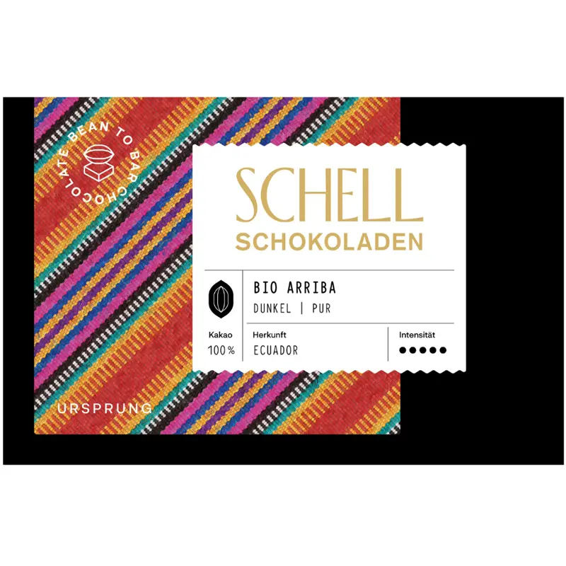 SCHELL | Dunkle Schokolade »Arriba Guayas Ecuador« 74% | BIO | 50g MHD 07.12.2025 Arriba Ecuador dunkle Schokolade von Eberhard Schell