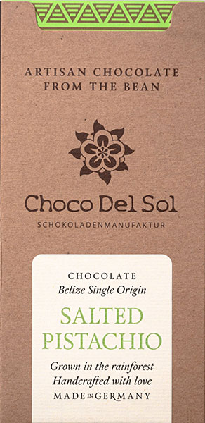 CHOCO DEL SOL | Milchschokolade & Pistazien »Salted Pistachio« | BIO