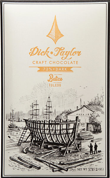 DICK TAYLOR Chocolate | Dunkle Schokolade »Belize Toledo« 72% Prämierte dunkle Schokolade Belize von Dick taylor