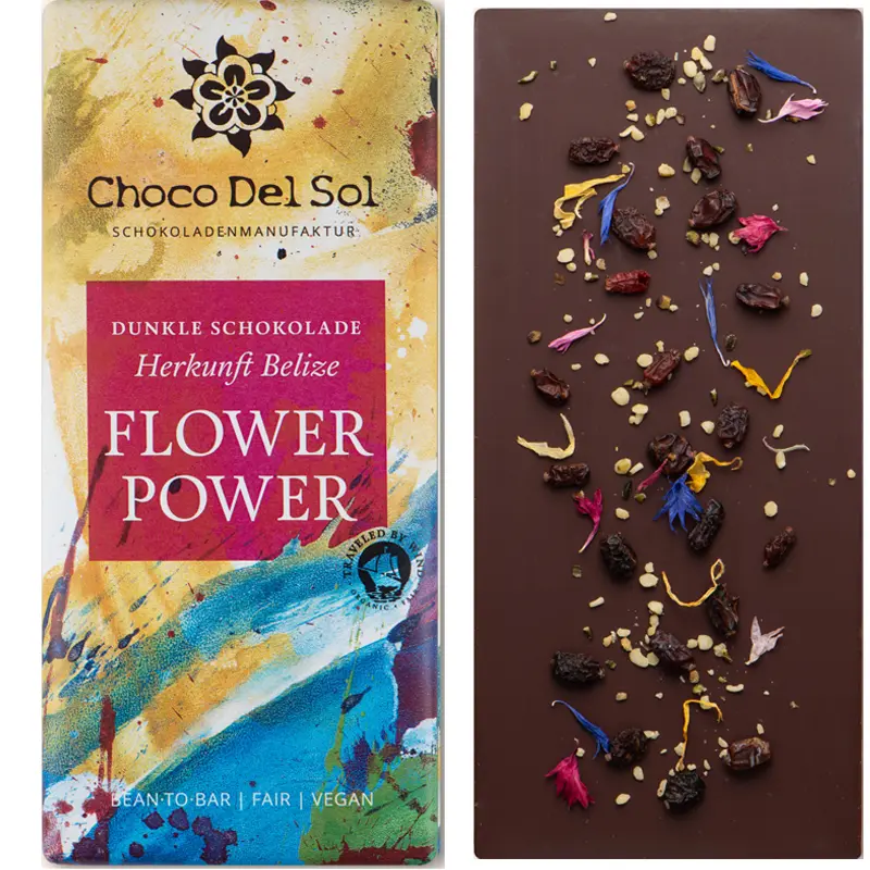 Schokolade von Choco del Sol Flower Power