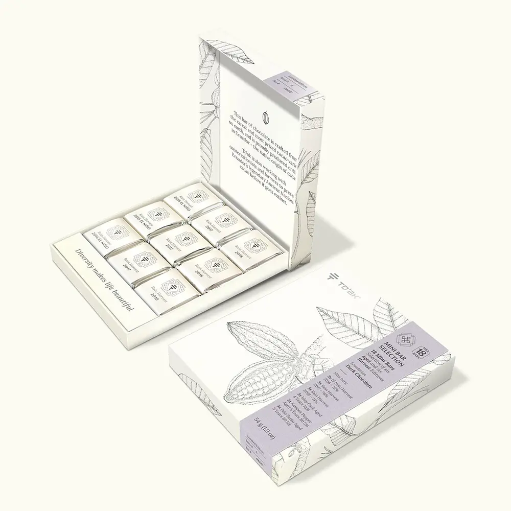 Toak Selection 18 Minitafeln Schokolade Age and Harvest von TOAK