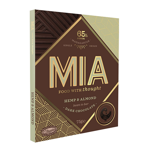 MIA | Dunkle Schokolade »Hemp & Almond« 65% | 75g