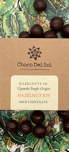 CHOCO DEL SOL | Schokoladendragees Haselnüsse & Milchschokolade »Hazelnut Joy« 55% | BIO | 100g