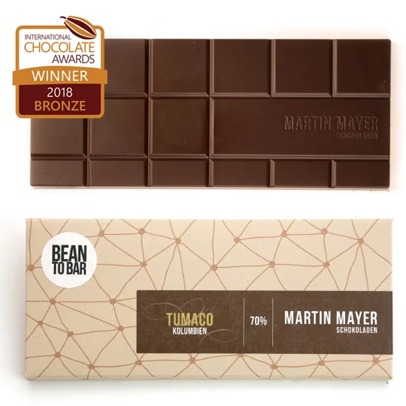 MARTIN MAYER | Dunkle Schokolade »Tumaco Kolumbien« 70% | 70g Tumaco Kolumbien dunkle chokolade von Martin Mayer