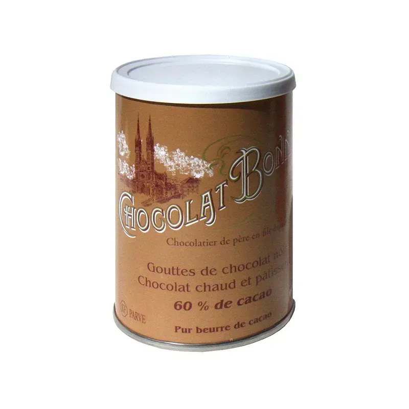 BONNAT Chocolat | Trinkschokolade »Gouttes de Chocolat noir« 60% Kakao | 250g Bonnat Trinkschokolade Gouttes de Chocolat noir 60% Kakao