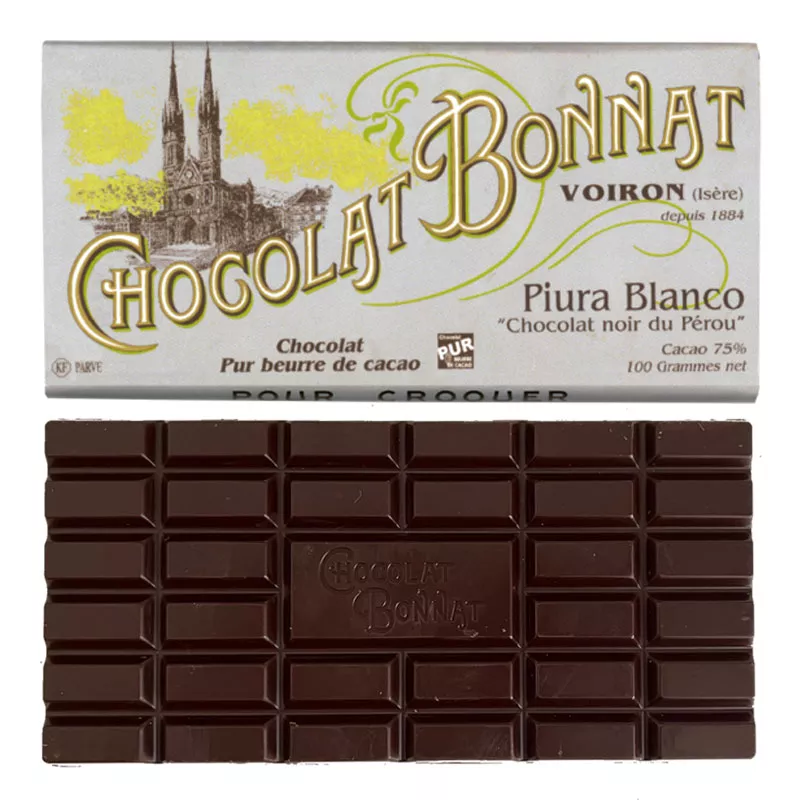 Dunkle Schokolade Piura Blanco aus Peru-Kakao von Chocolate Bonnat