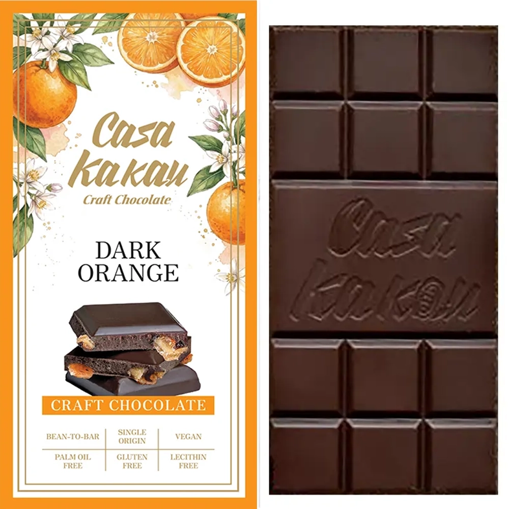 Dunkle Schokolade mit Orange von Casa Kakau
