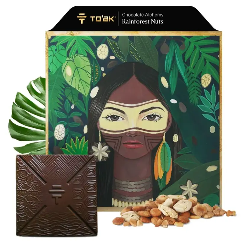 TO'AK | Schokolade »Chocolate Alchemy Rainforest Nuts« 65% | 56g MHD 31.05.2023