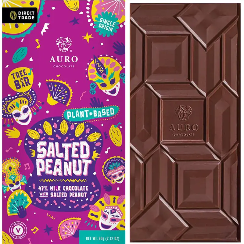 Salted Peanur Schokolade mit Erdnüssen von Auro