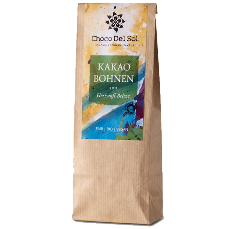 CHOCO DEL SOL | Rohe Kakaobohnen »Belize« | BIO | 100g Rohe ungeröstete Kakaobohnen von Choco del Sol