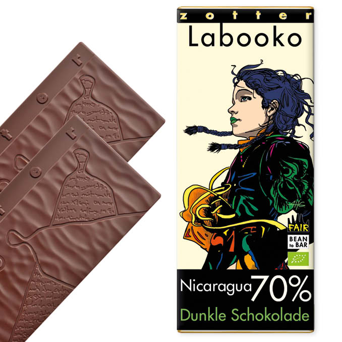 zotter-75-sao-tome8JI9kNdEgB46R ZOTTER | »Labooko« Dunkle Schokolade Nicaragua 70% | BIO | 70g
