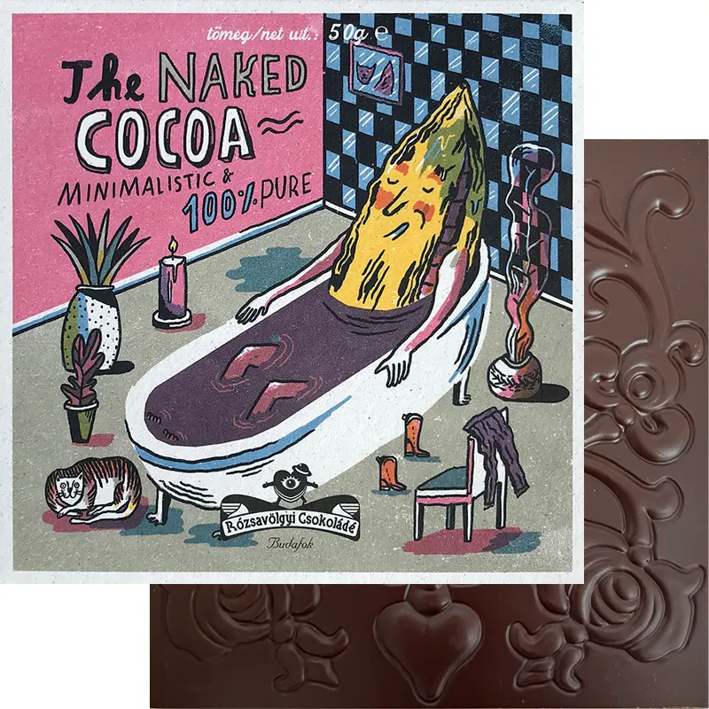 The Naked Cocola 100% Kakao Schokolade von Rózsavölgyi Schokolade