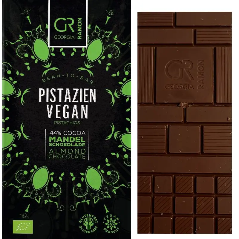 Vegane Schokolade mit Pistazie von Georgia Ramon