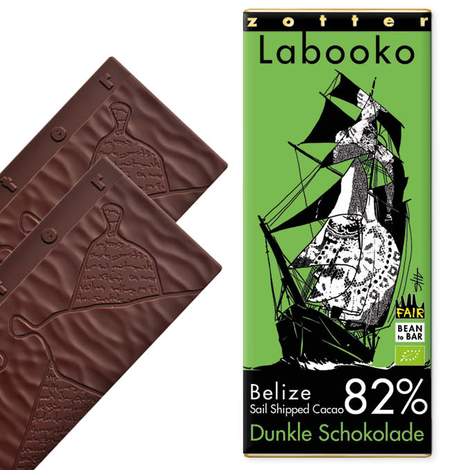ZOTTER | »Labooko« Dunkle Schokolade Belize "Sail Shipped Cacao" 82% | BIO | 70g ZOTTER | »Labooko« Dunkle Schokolade Belize "Sail Shipped Cacao" 82% | BIO | 70g