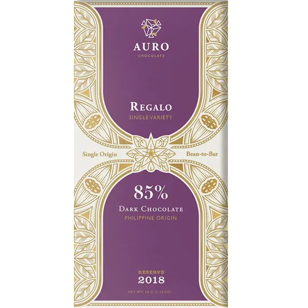 Schokolade Regalo von Auro mit 85% Kakao
