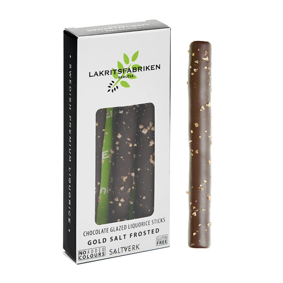 LAKRITSFABRIKEN | Lakritzstangen in Schokolade & Salz »Liquorice Sticks & Salt Frosted« 60% | 45g