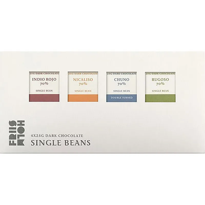 Friis Holm Dunkle Schokolade Single Beans 70% Kakaogehalt