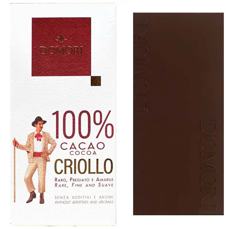 Criollo 100 Prozent Kakaomasse von Domori Schokoladen