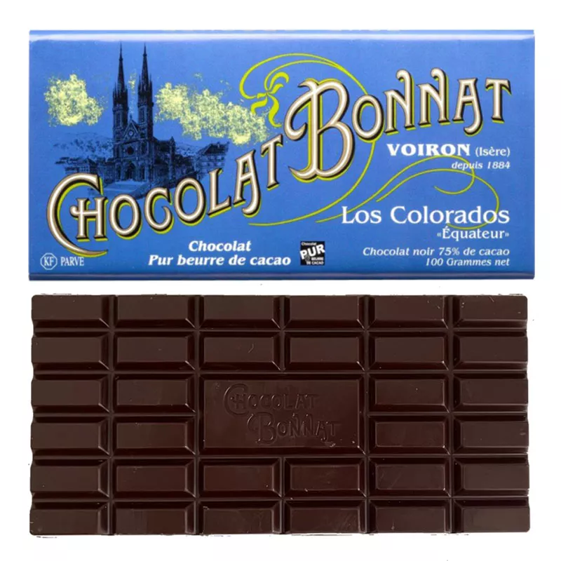 Dunkle Schokolade Los Colorados von Chocolate Bonnat Frankreich
