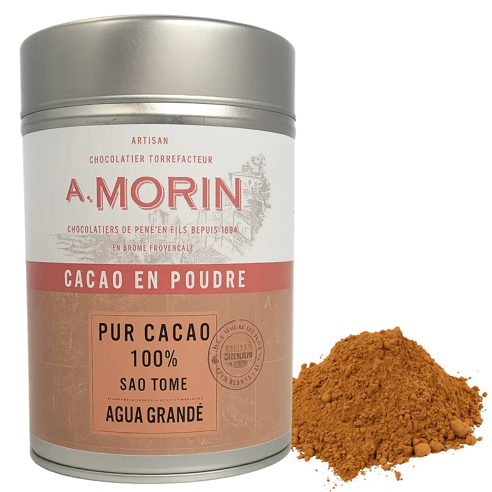A. MORIN | Kakaopulver Pur Cacao »Sao Tomé – Agua Grande« 100% | 200g Pur Cacao Sao Tome Agua Grande Kakaopulver 100% von Morin