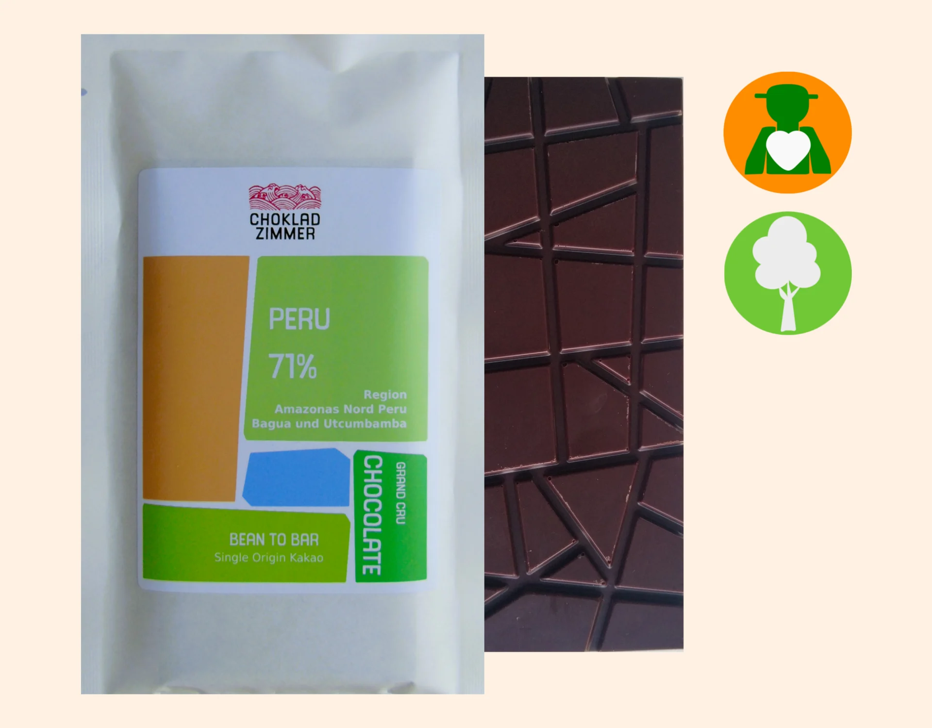 Peru schokolade von Choklad Zimmer Born / Darß