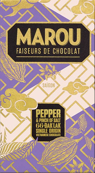 MAROU | Dunkle Schokolade »Dak Lak – Pepper & Salt« 66% | 80g