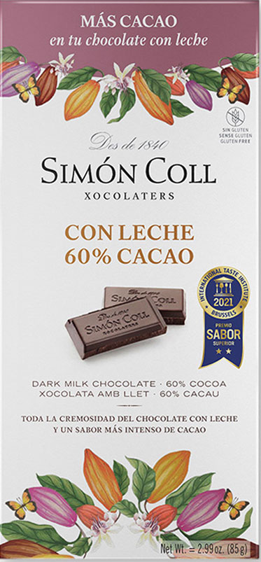 SIMON COLL | Milchschokolade »Con Leche« 60% | 85g 
