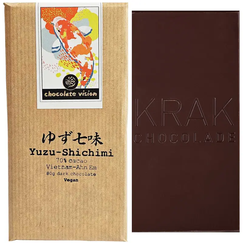 Yuzu-Shichimi 70% Dunkle Schokolade – Vietnam Kakao & japanische Gewürze