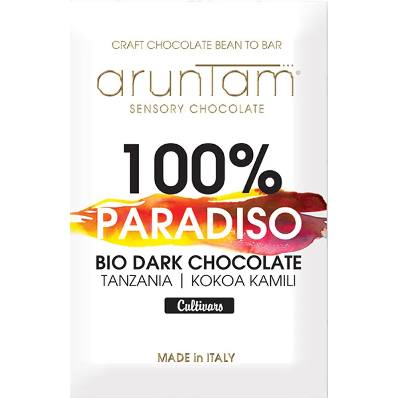 Schokolade Aruntam Paradiso mit 100% Kakaogehalt ohne Zucker 