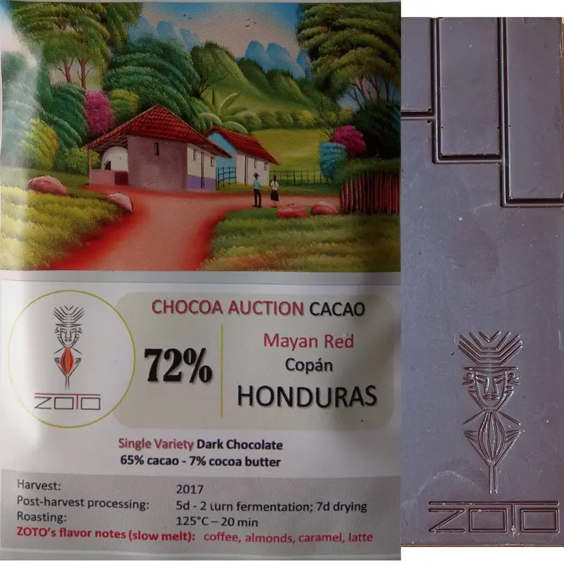 Honduras dunkle Schokolade von Zoto