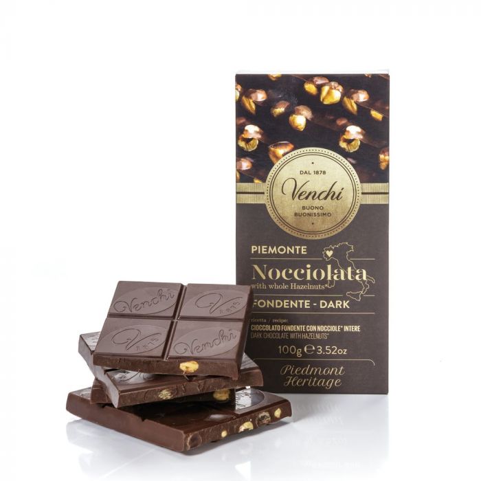 VENCHI | Dunkle Schokolade mit Haselnüssen  »Nocciolata« 100g
