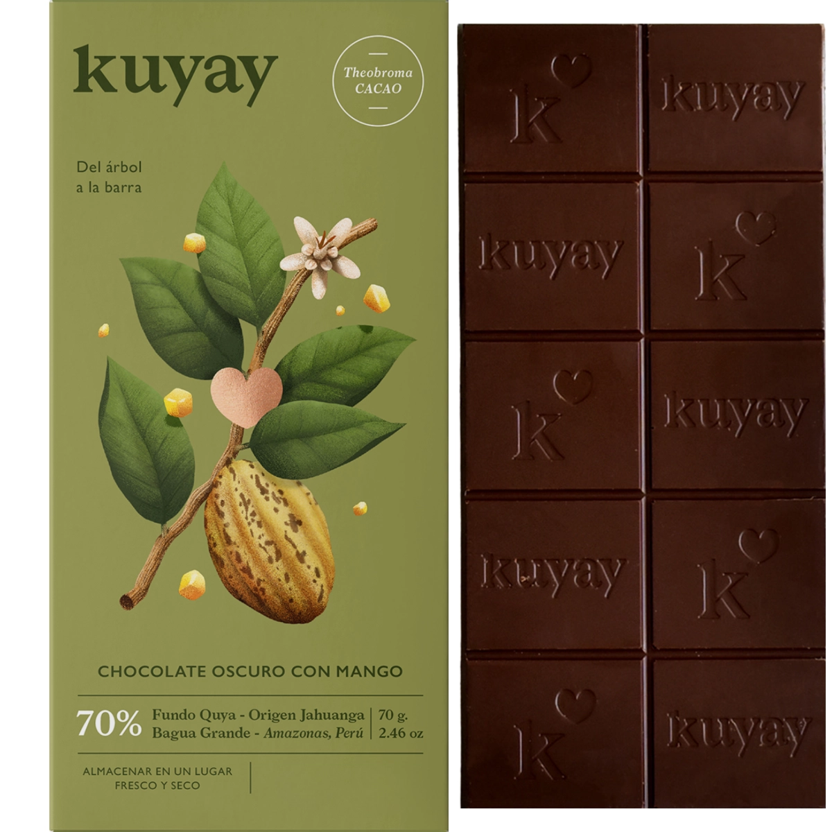 Mango , Kuyay Tree to Bar Schokoladen  aus Fundo Quya, Jahuanga Peru