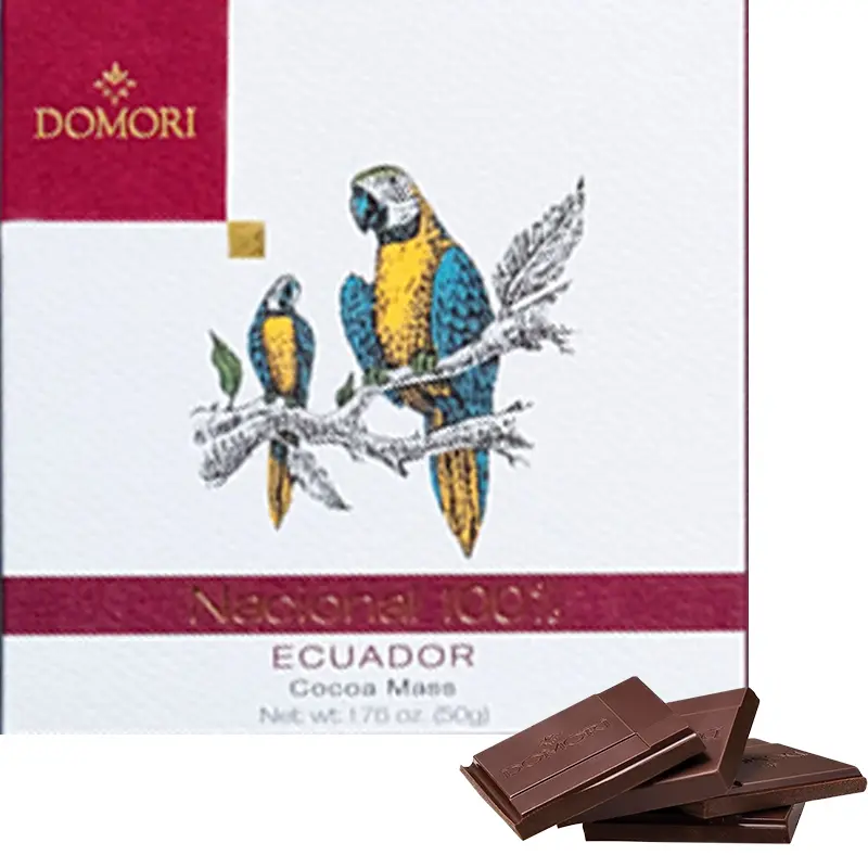 Schokolade Ecuador Nacional 100 Pure Kakaomasse von Domori