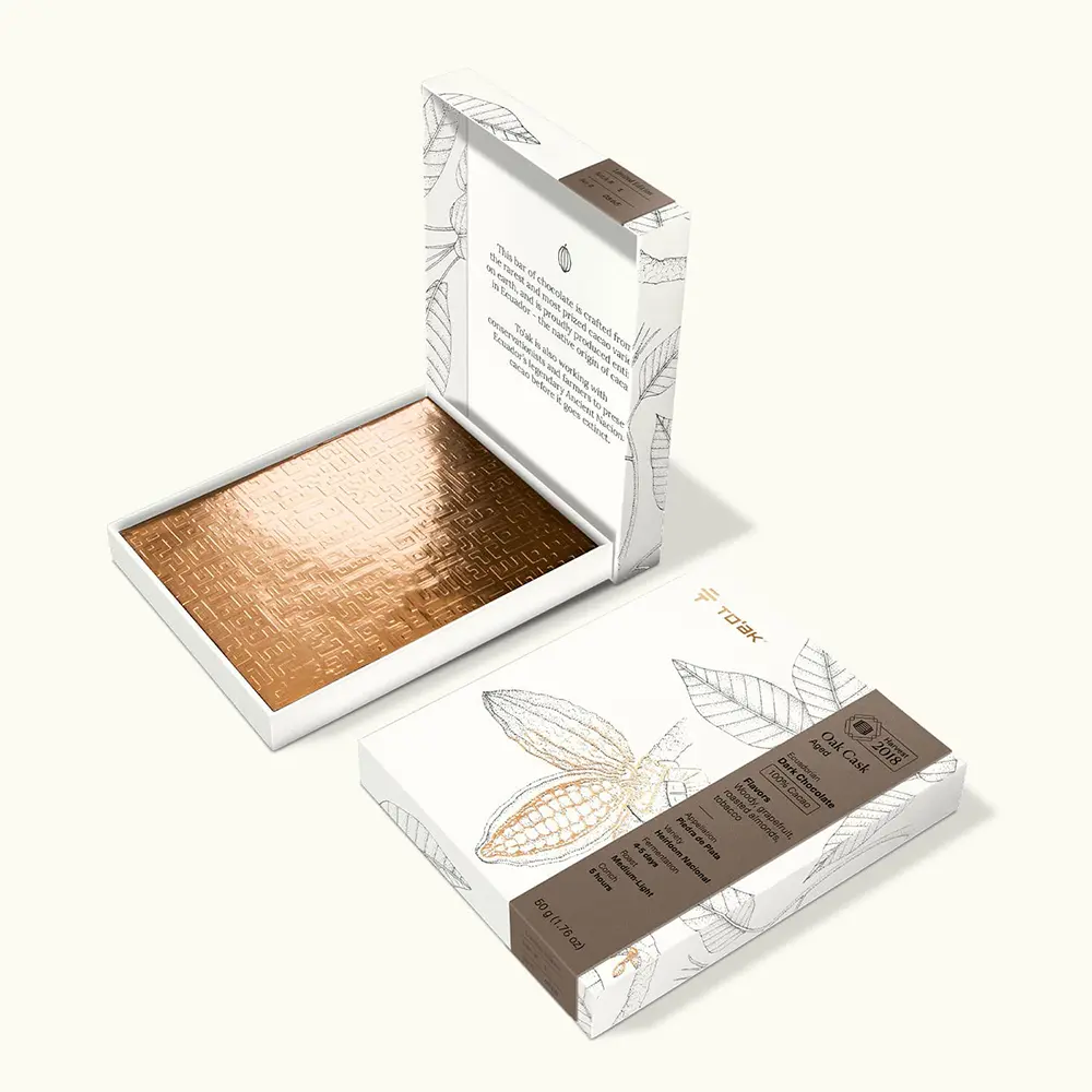 TO’AK Schokolade »Oak Cask Aged – Harvest 2018« Signature 100 % | 50g TOAK 100% Schokolade Oak Ca im Faß gereift von TOAK Ecuador