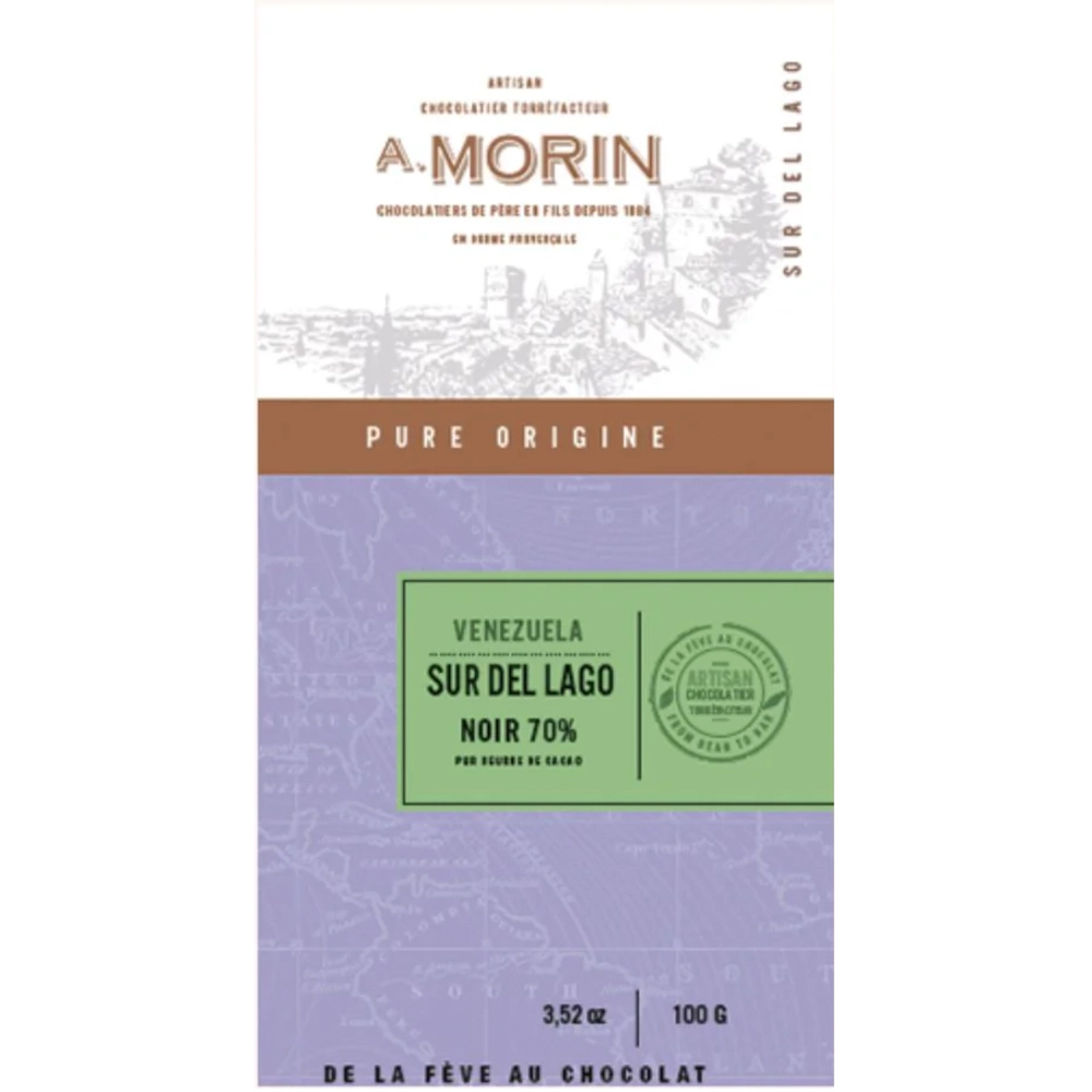 Venezuela A. MORIN Sur del Lago Dunkle Schokolade mit Criollo- und Trinitario-Kakao