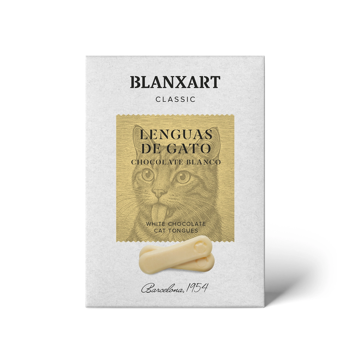 Weiße Schokolade Katzenzungen von Blanxart