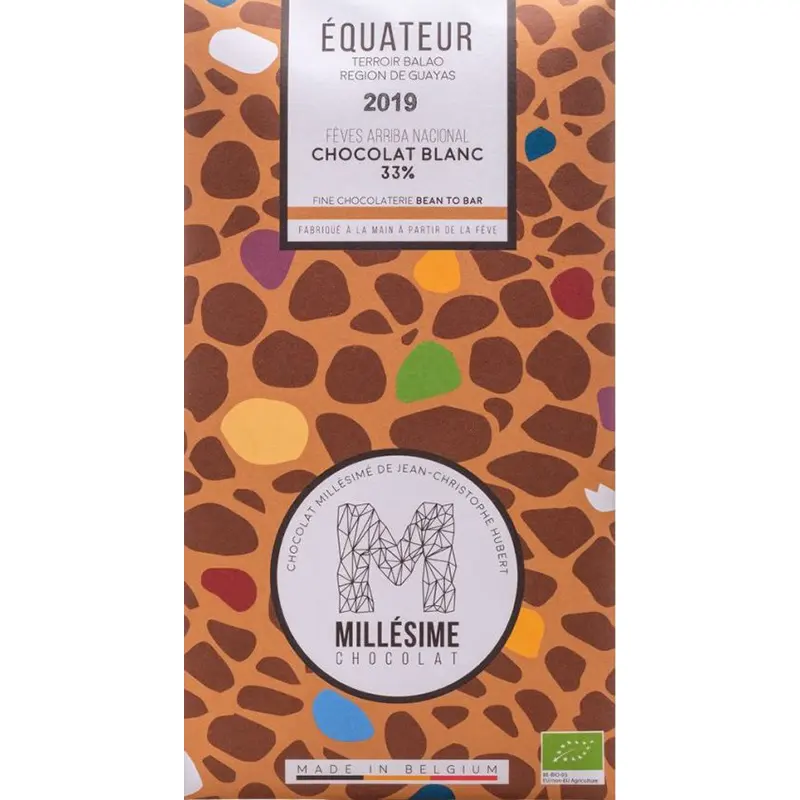 Weisse BIO-Schokolade Equateur von Millesime belgien