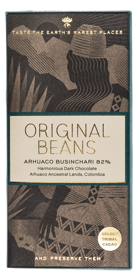 ORIGINAL BEANS | Dunkle Schokolade »Arhuaco Businchari« 82% | BIO | 70g