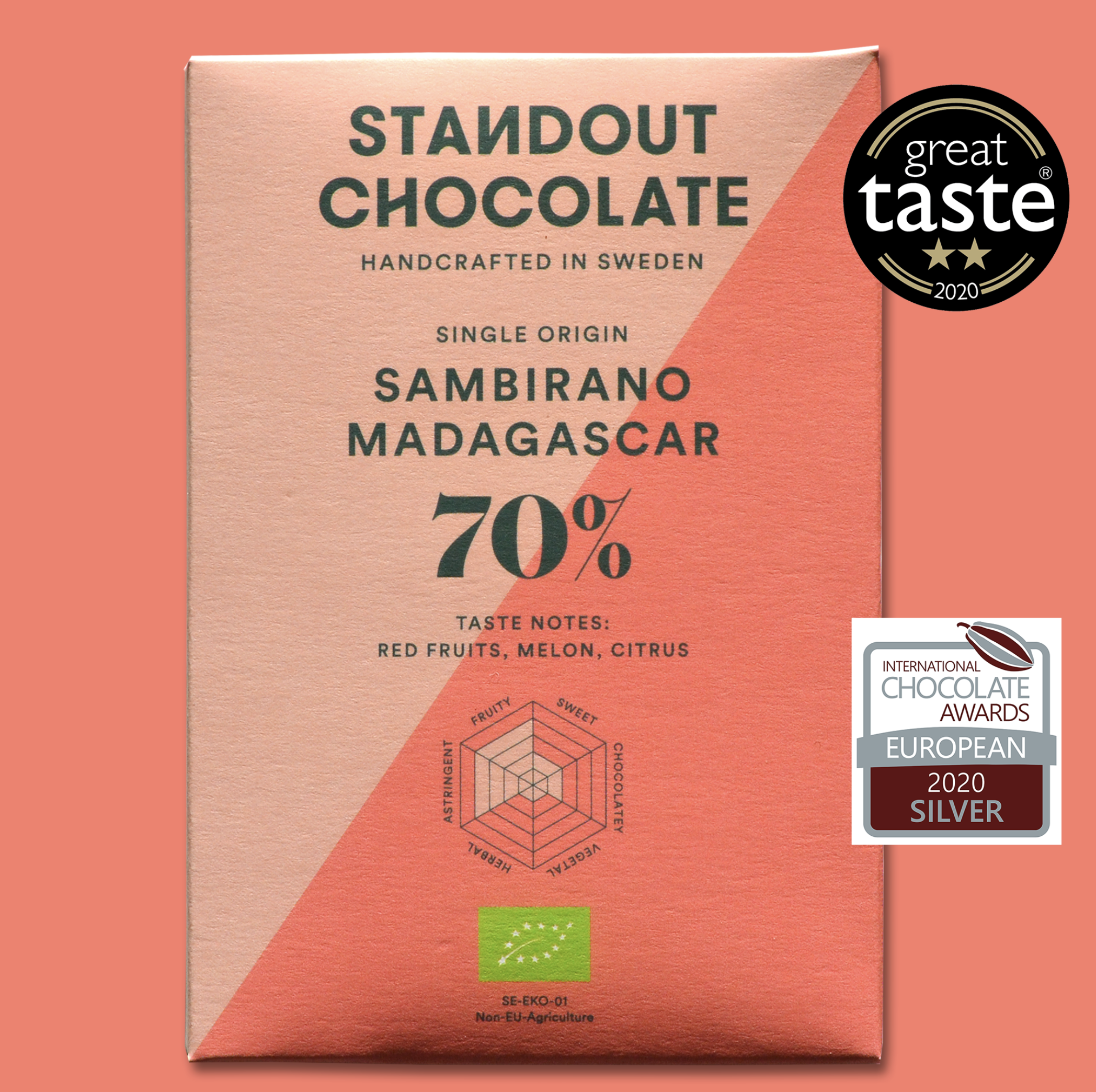 STANDOUT CHOCOLATE | Dunkle Schokolade Madagaskar »Sambirano Madagascar« 70% | 50g