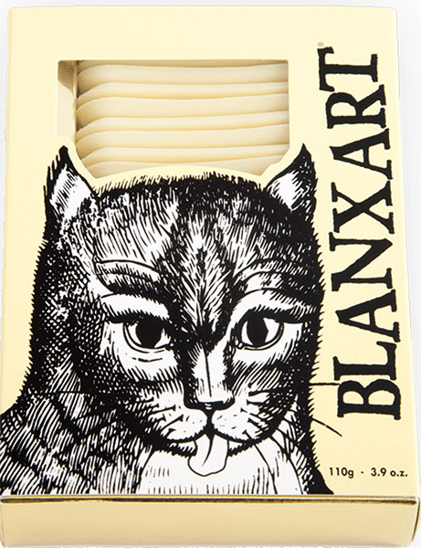 BLANXART | Weiße Schokolade »Katzenzungen« | 110g Blanxart Weiße Schokolade Katzenzungen