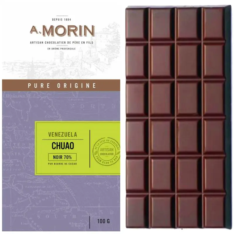 A. MORIN | Schokolade Venezuela »Chuao« 70% | 100g Chuao Venezuela Noir Schokolade von A. Morin