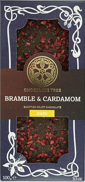 Schokolade mit Kardamom und Brombeeren von Chocolate Tree