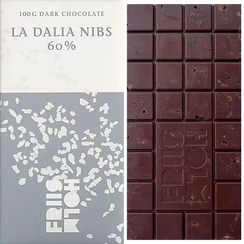 FRIIS-HOLM | Dunkle Schokolade & Nibs »La Dalia« Nicaragua 60% | 100g
