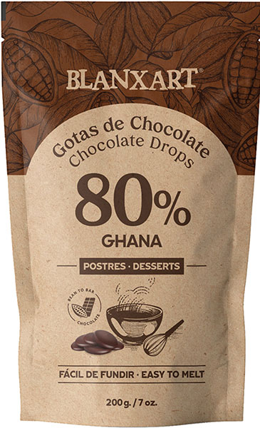 Blanxart Schokoladendrops Ghana 80% kakaogehalt| 200g