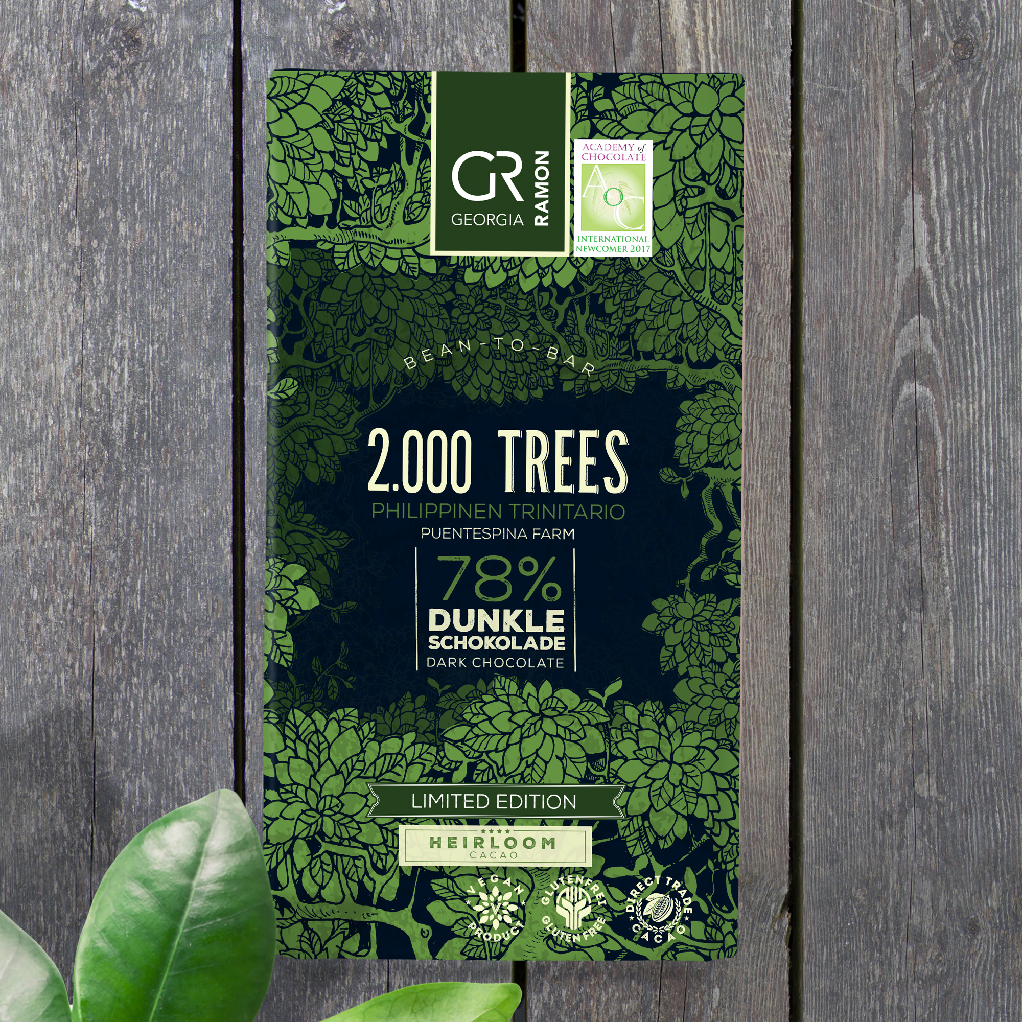 GEORGIA RAMON | Dunkle Schokolade »2000 Trees« Philippinen 78% | 50g