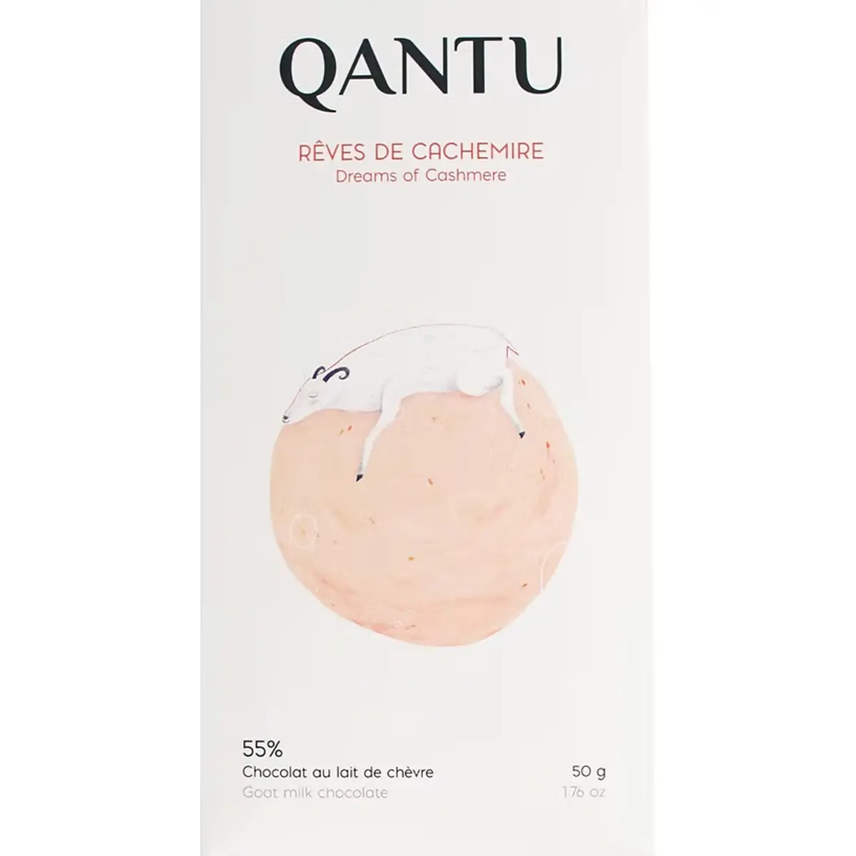 QANTU Milchschokolade mit kanadischer Ziegenmilch und Kakao aus Bagua