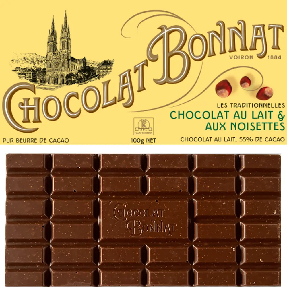 Milchschokolade mit Haselnüssen von Bonnat
